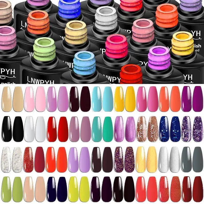 Vibrant Gel Nail Polish Kit Chip Free Easy Application Set
