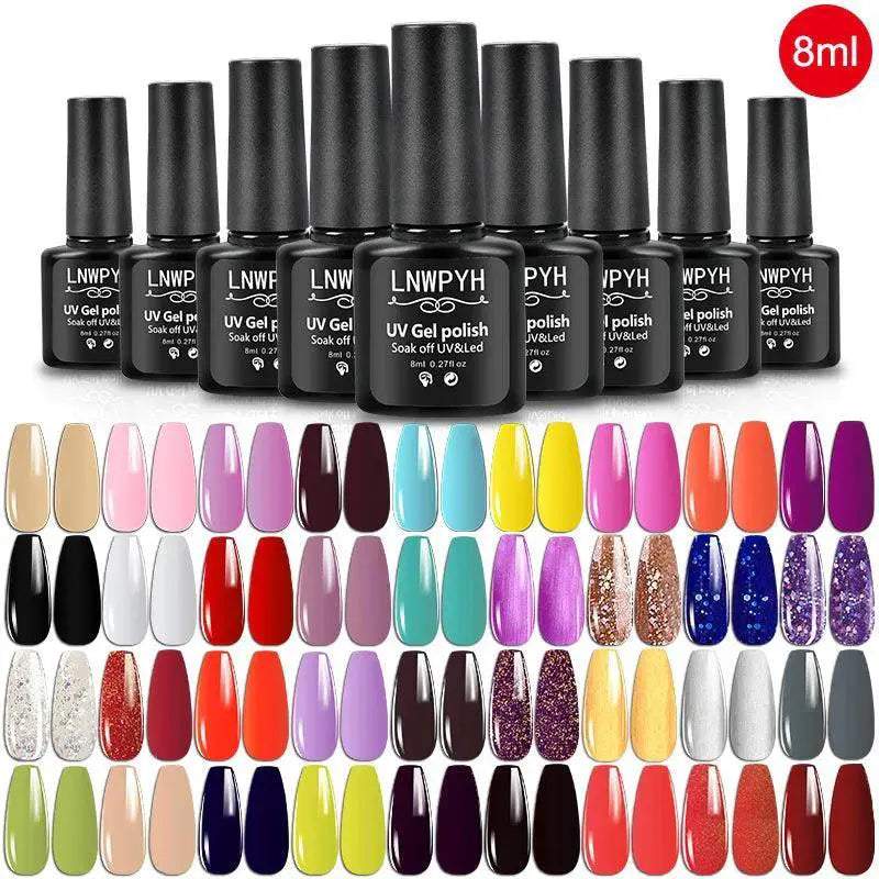 Vibrant Gel Nail Polish Kit Chip Free Easy Application Set