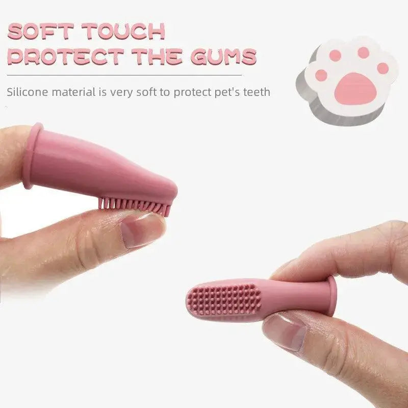 Pet Finger Toothbrush Super Soft Silicone Brush For Pets