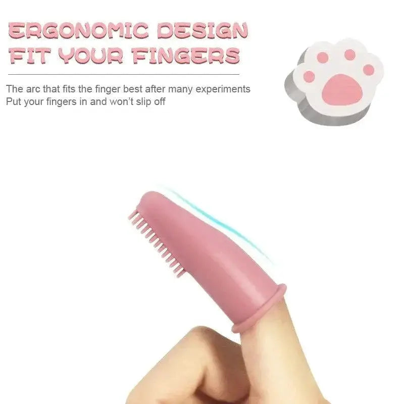Pet Finger Toothbrush Super Soft Silicone Brush For Pets