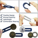 Expandable Metal Button Extenders Comfort Fit Waistband Kit