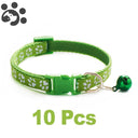 Adjustable Nylon Pet Collar Set With Bell For Small Pets