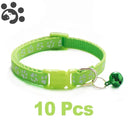 Adjustable Nylon Pet Collar Set With Bell For Small Pets