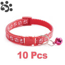 Adjustable Nylon Pet Collar Set With Bell For Small Pets