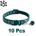 Adjustable Nylon Pet Collar Set With Bell For Small Pets