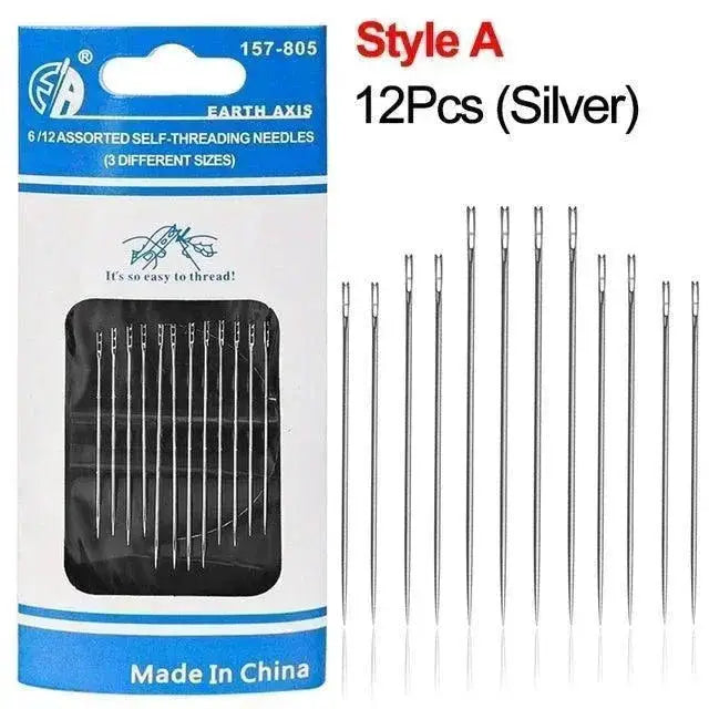 Side Threading Needles Set for Easier Beginner Sewing