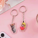 Cute Banana Cat Keychain for Memes Fans