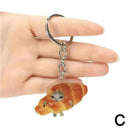 Cute Banana Cat Keychain for Memes Fans