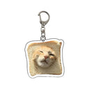 Cute Banana Cat Keychain for Memes Fans