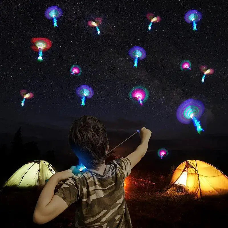 Arrow Rocket Helicopter LED Light Flying Toy Outdoor Fun