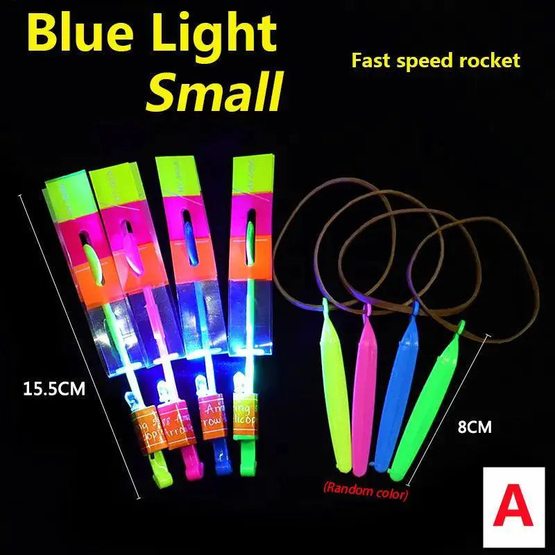 Arrow Rocket Helicopter LED Light Flying Toy Outdoor Fun