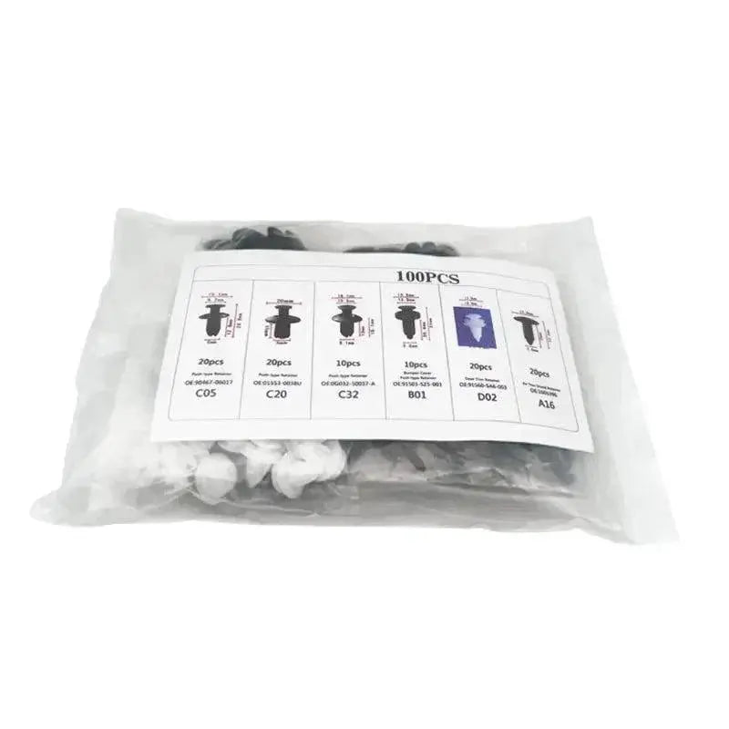 Auto Fastener Clip Mixed Car Body Push Retainer Kit 50 Pcs