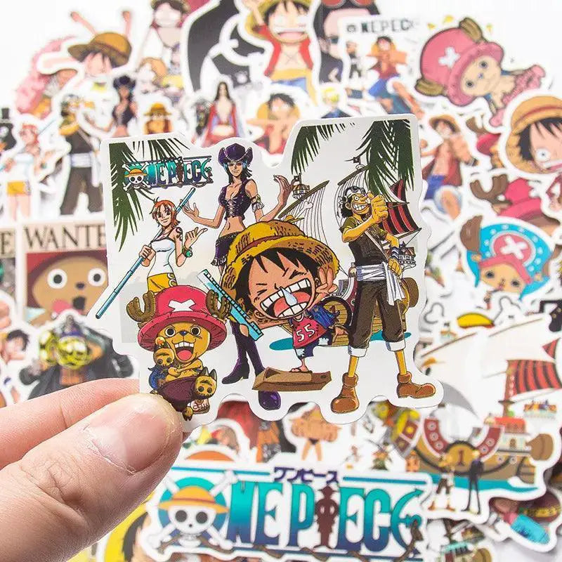 One Piece Luffy Anime Stickers Waterproof Graffiti Set
