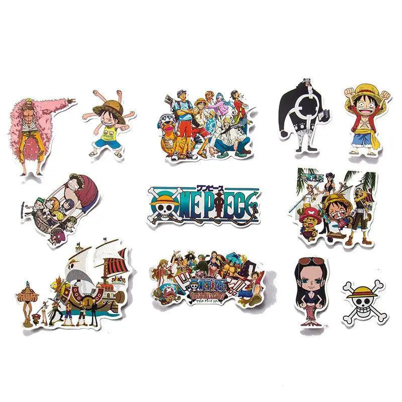 One Piece Luffy Anime Stickers Waterproof Graffiti Set