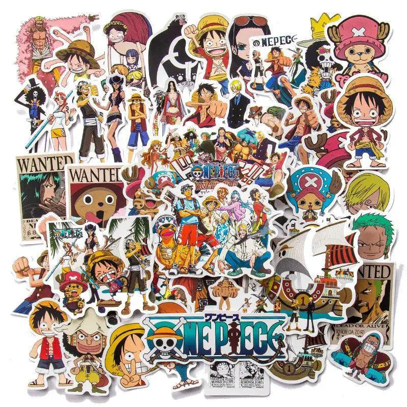 One Piece Luffy Anime Stickers Waterproof Graffiti Set
