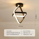 LED Ceiling Light Modern Dual Rings Illuminate Fixture