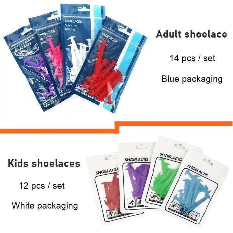 Silicone Shoelaces Quick Stylish Lace Upgrade for Sneakers