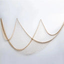Nautical Coastal Wall Decor Cotton Fishing Net Shells