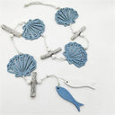 Nautical Coastal Wall Decor Cotton Fishing Net Shells