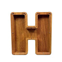 Wooden Piggy Bank for Kids Teaches Money