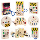 Montessori LED Busy Board Sensory Cognitive Development Toy