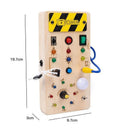 Montessori LED Busy Board Sensory Cognitive Development Toy