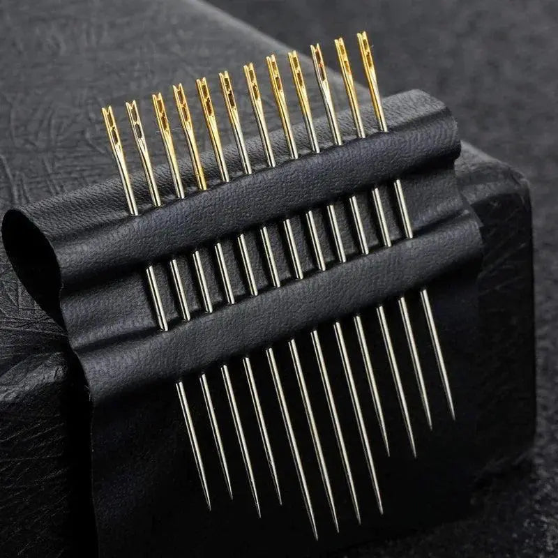 Elderly Friendly Stainless Steel Sewing Needle Set 12 Pack