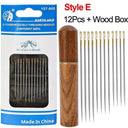 Elderly Friendly Stainless Steel Sewing Needle Set 12 Pack