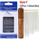 Elderly Friendly Stainless Steel Sewing Needle Set 12 Pack