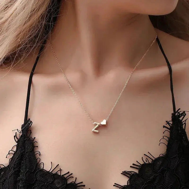 Heart Choker Necklace Personalized Pendant Jewelry Gift
