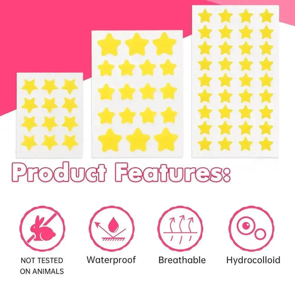 Clear Skin Adhesive Acne Patches With Stylish Designs