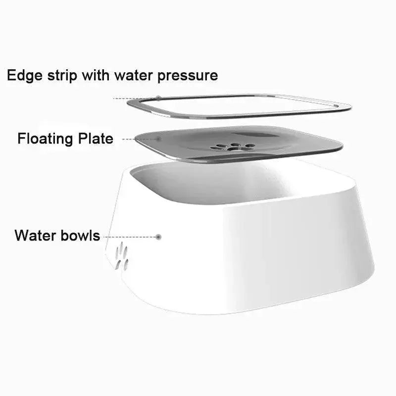 Slow Water Intake Pet Bowl For Mess Free Hydration Solution