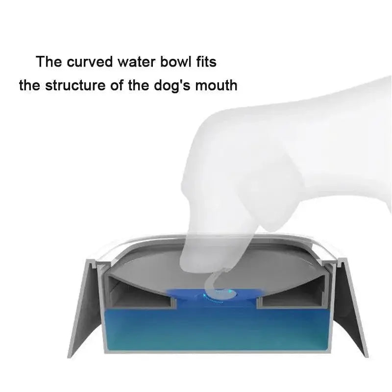 Slow Water Intake Pet Bowl For Mess Free Hydration Solution