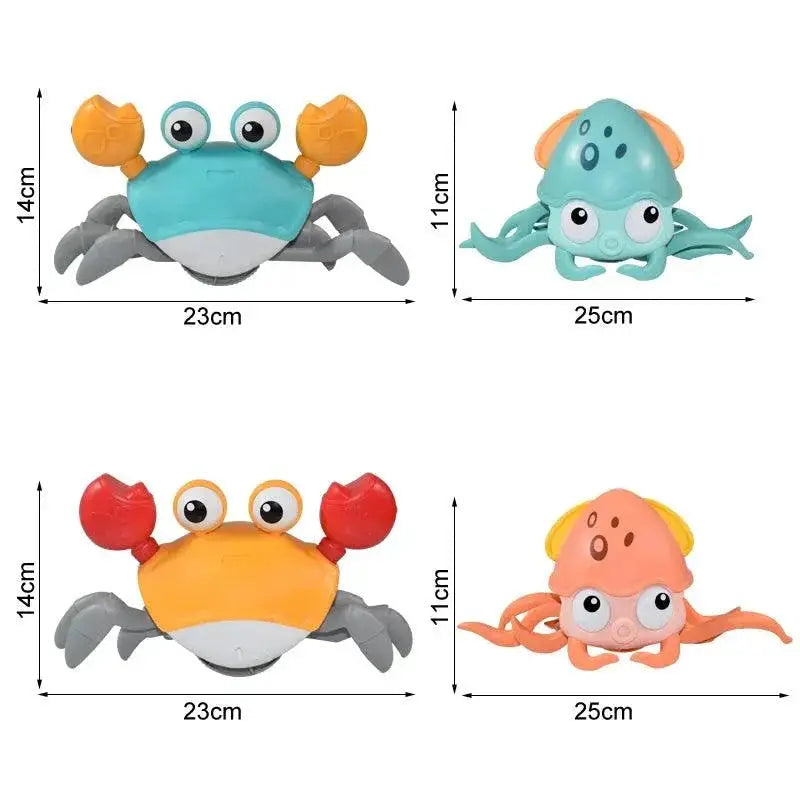 Crawling Crab And Octopus Robot Toy Educational Play