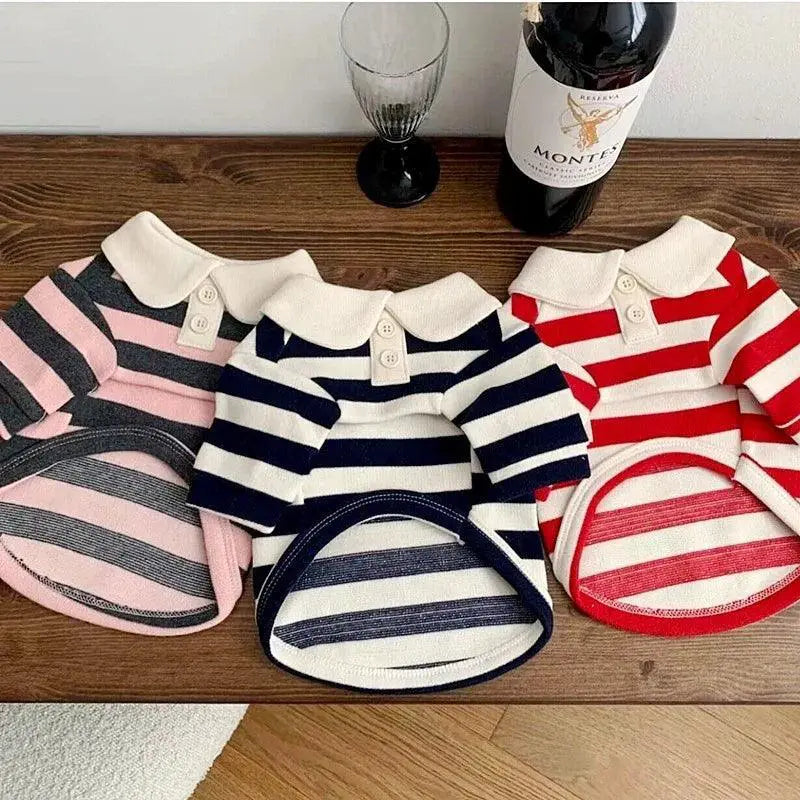 Dog Polo Shirt Soft Breathable Clothes for Small Medium Dogs