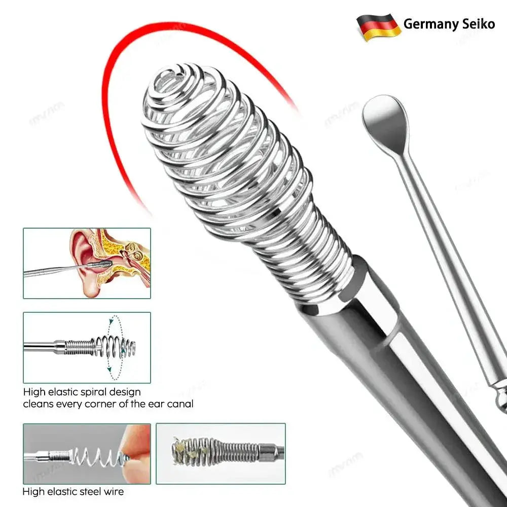 Stainless Steel Ear Wax Removal Set For Gentle Ear Cleaning