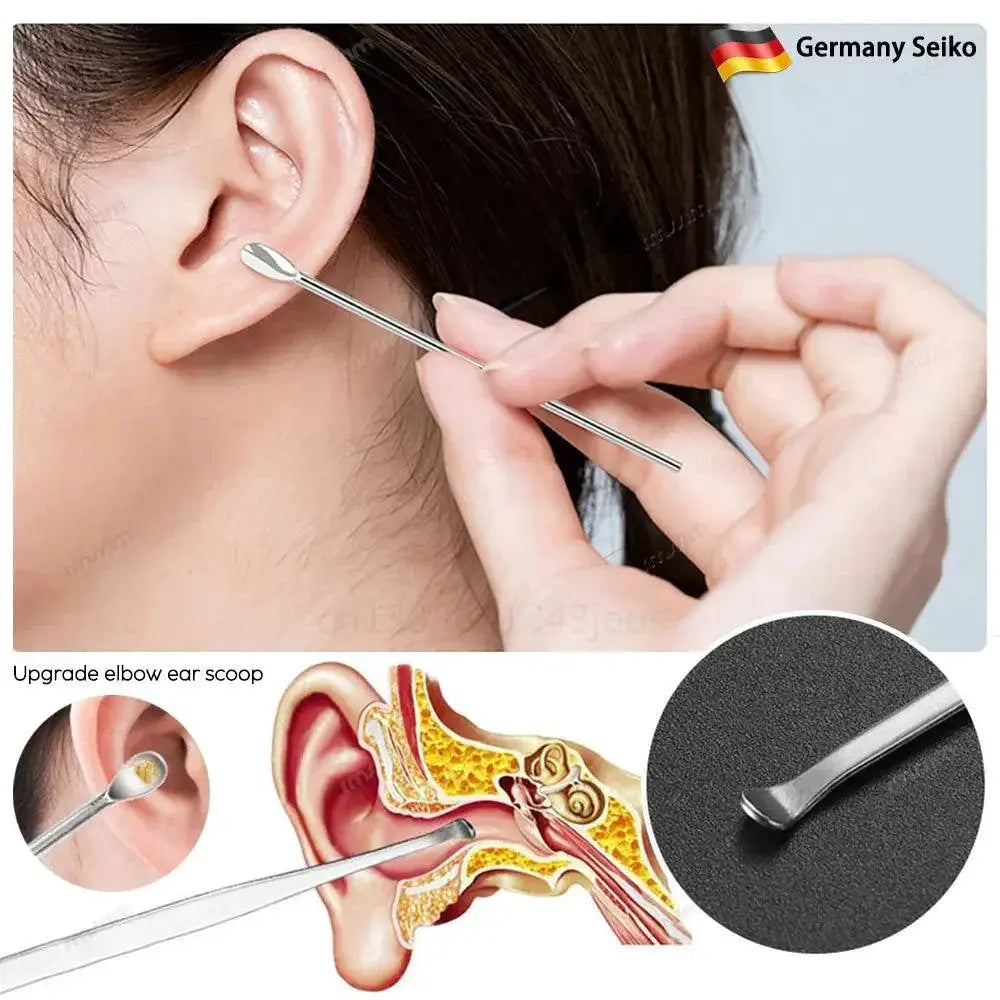 Stainless Steel Ear Wax Removal Set For Gentle Ear Cleaning