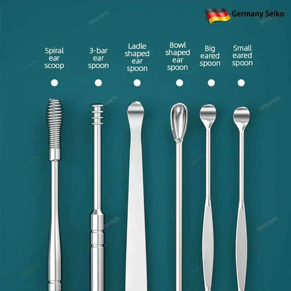 Stainless Steel Ear Wax Removal Set For Gentle Ear Cleaning