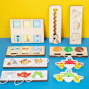 Toddler Wooden Busy Board for Fine Motor