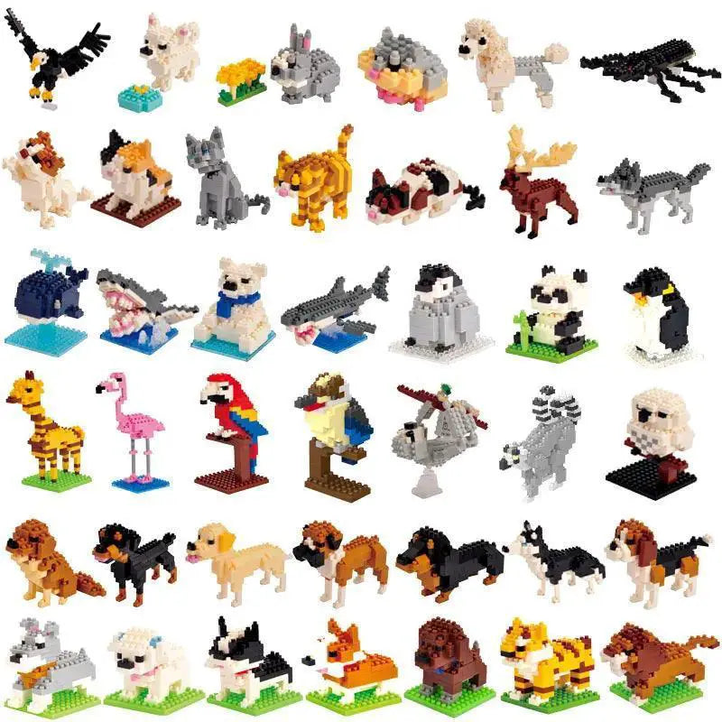 Creative 3D Mini Animal Construction Blocks Set For All Ages