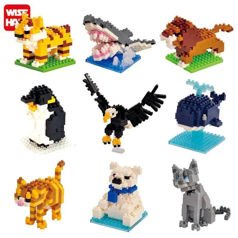 Creative 3D Mini Animal Construction Blocks Set For All Ages