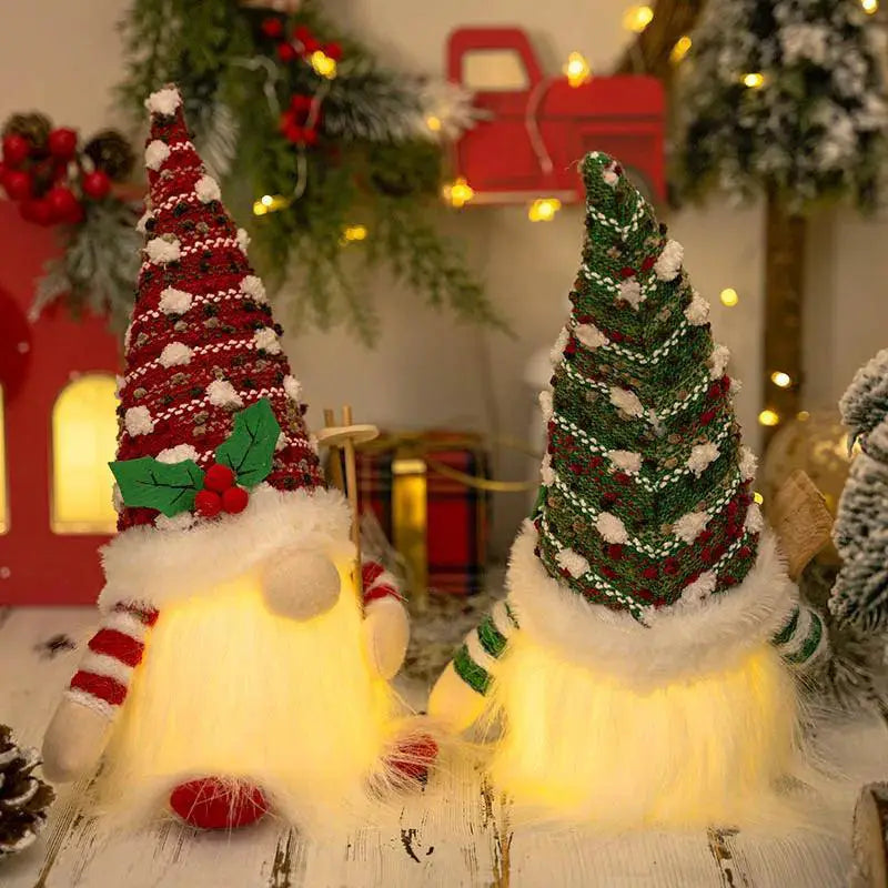 Illuminated Christmas Elf Gnome Doll Holiday Decor Magic