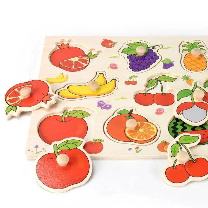 Montessori Wooden Puzzle Set Enhance Creative Learning Fun