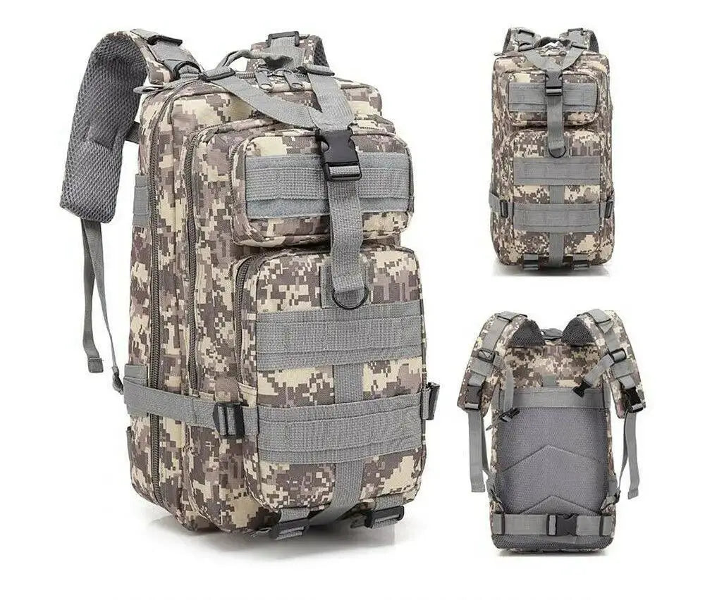 30L 3P Outdoor Military Tactical Backpack For Hiking Camping