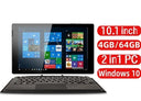 10.1 Inch Windows Tablet 2 In 1 With Detachable Keyboard