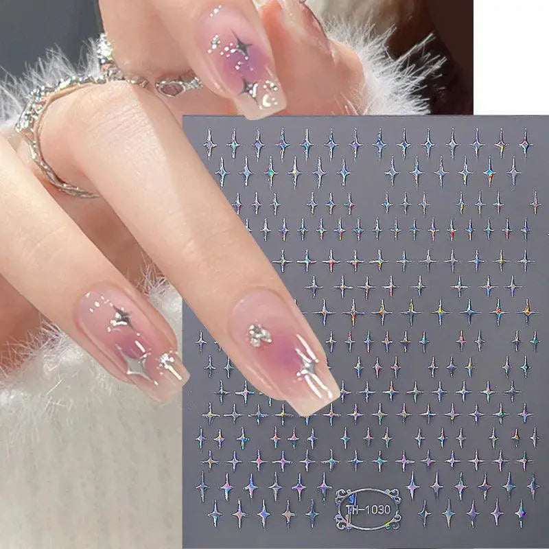 3D Sakura Blossom Nail Art Stickers for Elegant Designs