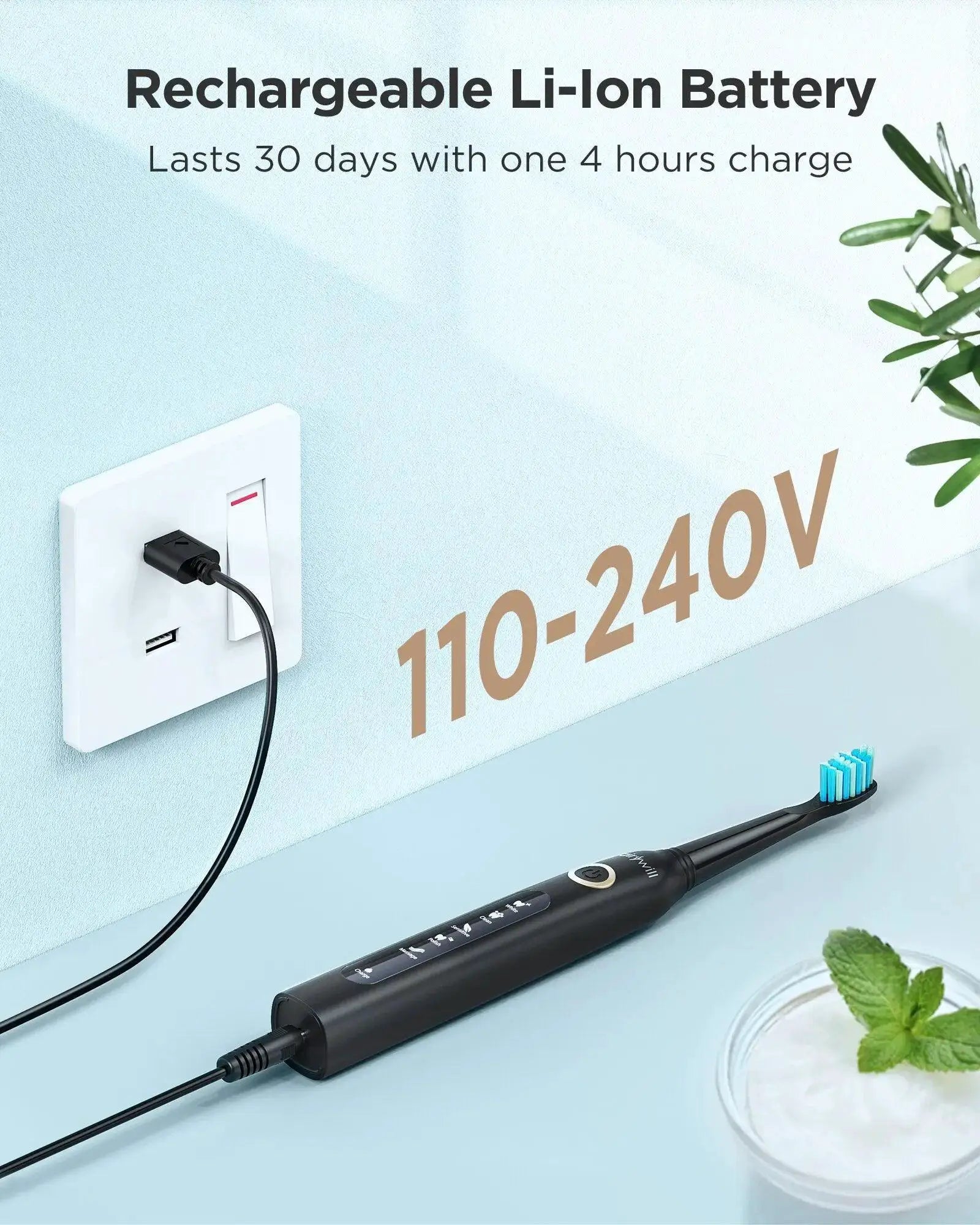 Travel Friendly Sonic Toothbrush For Confident Smiles