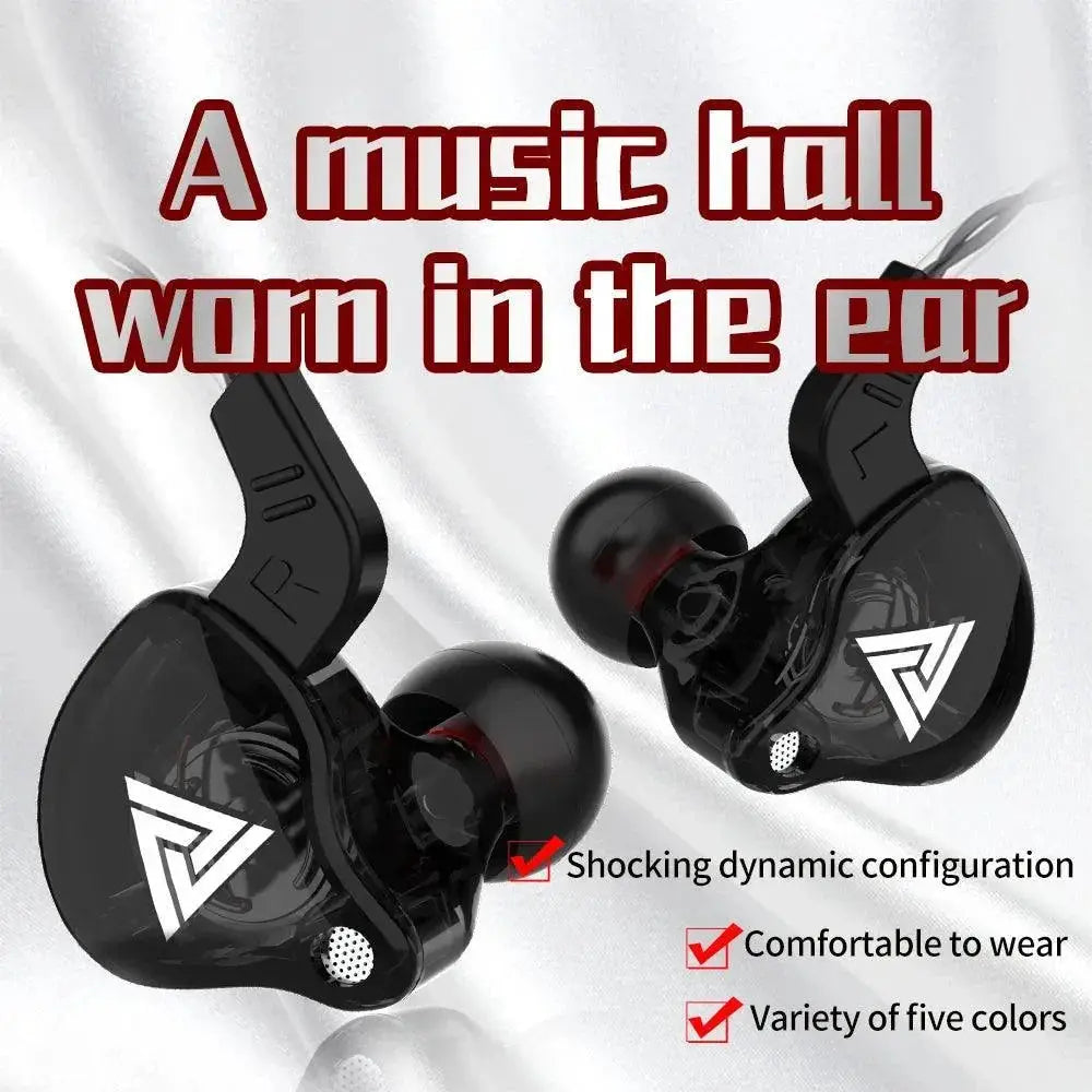QKZ AK6 Copper Driver Earphones Waterproof HiFi Sound