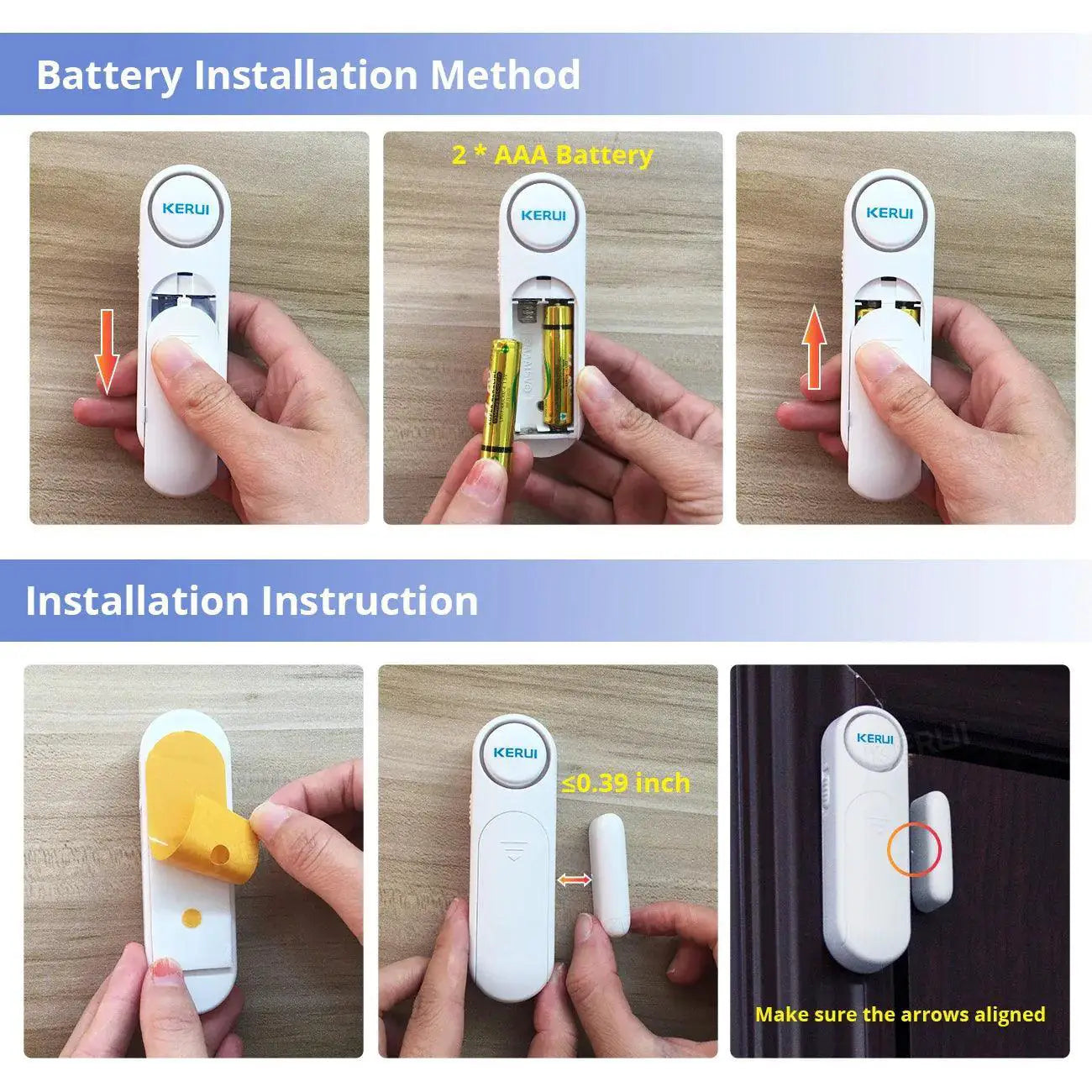 Kerui Wireless Window Sensor Alarm For Home Security