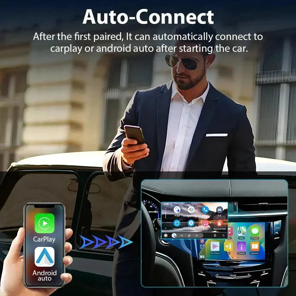 Podofo Wireless Android Auto CarPlay Adapter for VW and Audi